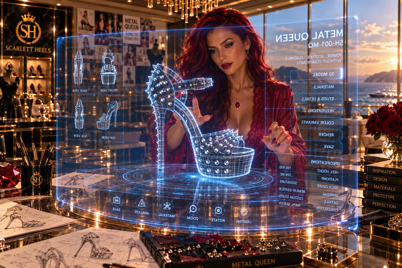 Scarlett creating the Metal Queen heel